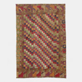 Multicolored Indian Quilt Print Theedoek (Verticaal)