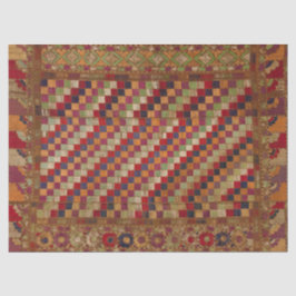 Multicolored Indian Quilt Print Tissuepapier