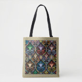 Multicolored Jewel Color Canvas tas (Voorkant)