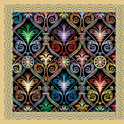 Multicolored Jewel Color Canvas tas