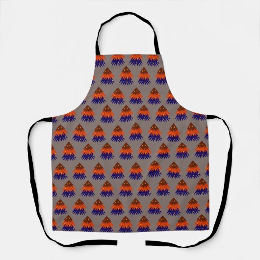 Multicolored kerstboom - Apron Schort (Voorkant)