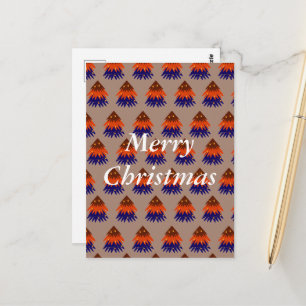 Multicolored kerstboom - Briefkaart