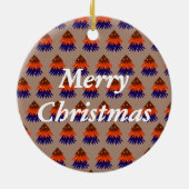 Multicolored kerstboom - versiering keramisch ornament (Achterkant)