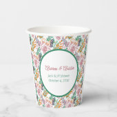 Multicolored Leaves Jack en Jill Shower Papieren Bekers (Achterkant)