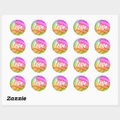 Multicolored Love Volleyball Ronde Sticker (Vel)