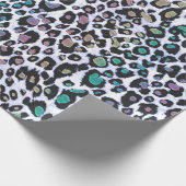 Multicolored luipaardafdrukken maken cadeaupapier (Hoek)