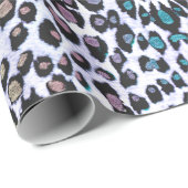 Multicolored luipaardafdrukken maken cadeaupapier (Rol Hoek)