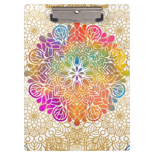 Multicolored Mandala Klembord (Voorkant)