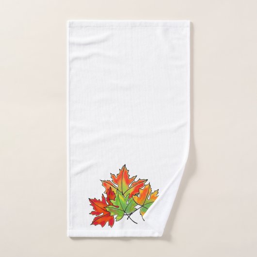 Multicolored Maple Leaves Bad Handdoek (Handdoek)