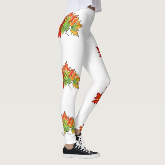 Multicolored Maple Leaves Leggings (Rechts)