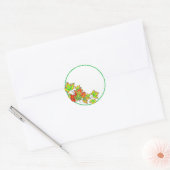 Multicolored Maple Leaves Ronde Sticker (Envelop)