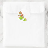Multicolored Maple Leaves Ronde Sticker (Tas)
