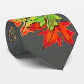 Multicolored Maple Leaves Stropdas (Opgerold)