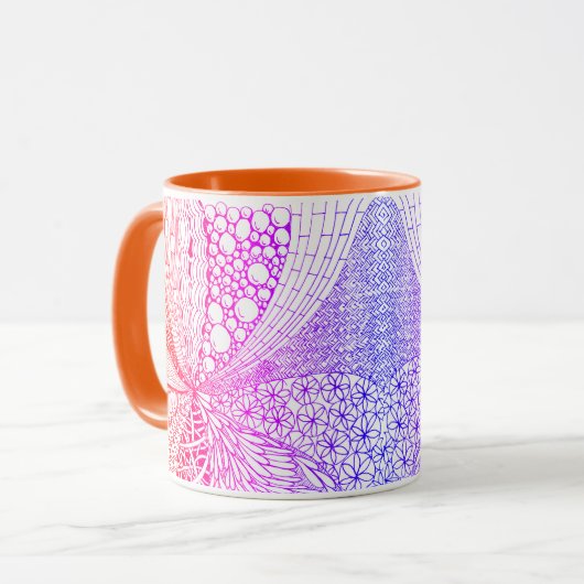 Multicolored mug mok (Voorkant links)