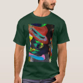 Multicolored neon abstract pet design T-Shirt (Voorkant)