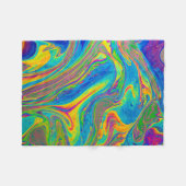 Multicolored painting fleece deken (Voorkant (Horizontaal))