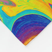 Multicolored painting fleece deken (Hoek)