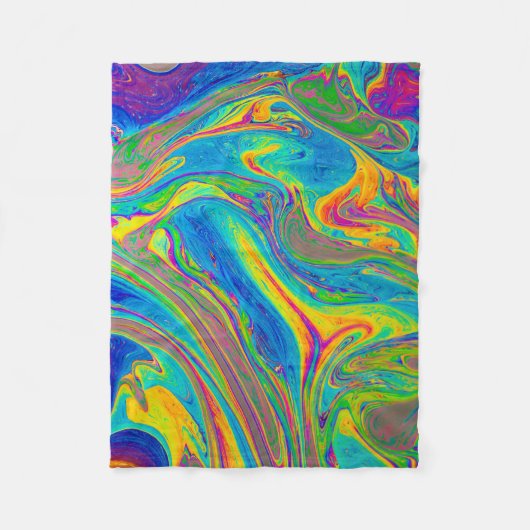 Multicolored painting fleece deken (Voorkant)