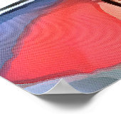 Multicolored paraplu's, geplateerd poster (Hoek)