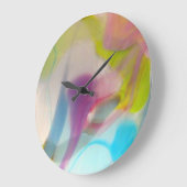 Multicolored pastel blown glass grote klok (Hoek)