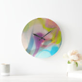 Multicolored pastel blown glass grote klok (Huis)