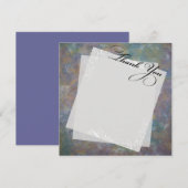 Multicolored pastelpapier dank u kaarten (Voorkant / Achterkant)