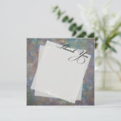 Multicolored pastelpapier dank u kaarten (Staand voorkant)