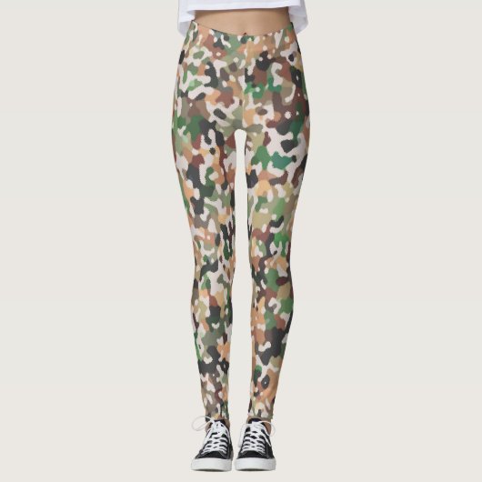 Multicolored Patroon Leggings (Voorkant)