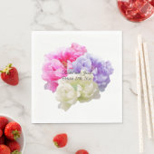 Multicolored Peony Paper Napkins Servet (Insitu)