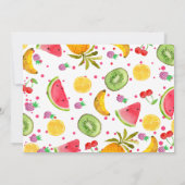 Multicolored Photo Two-tti Frutti 2nd Birthday Kaart (Achterkant)