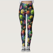 Multicolored PickleballetLeggings