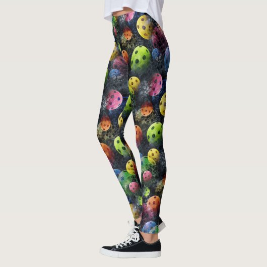 Multicolored PickleballetLeggings Leggings (Links)