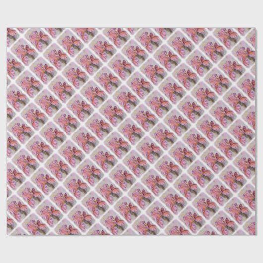 MULTICOLORED PINK IRIS WRAPPING PAPIER (Vlak)