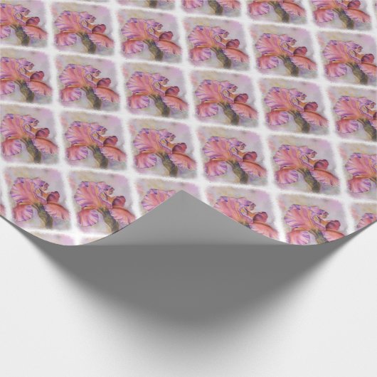 MULTICOLORED PINK IRIS WRAPPING PAPIER (Hoek)