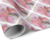 MULTICOLORED PINK IRIS WRAPPING PAPIER (Rol Hoek)