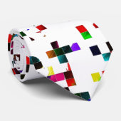 Multicolored Pixels Teen Boy Stropdas (Opgerold)