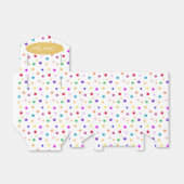 Multicolored Polka Dots Dank u Bedankdoosjes (Uitgevouwen)