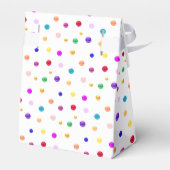 Multicolored Polka Dots Dank u Bedankdoosjes (Achterkant)