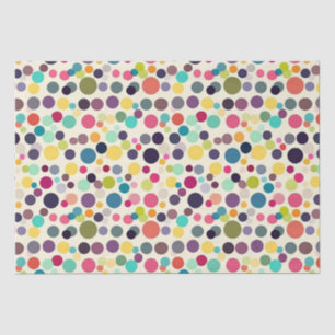 Multicolored Polka Dots Tissuepapier