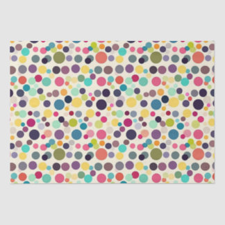 Multicolored Polka Dots Tissuepapier
