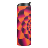 Multicolored psychedelische achtergrond, funky vor thermosbeker (Gedraaid links)