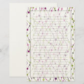 Multicolored puntachtergrond briefpapier (Voorkant / Achterkant)