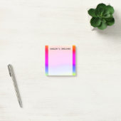 Multicolored regenboogachtige patronen; aangepaste post-it® notes (Kantoor)
