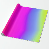 Multicolored regenboogachtige patronen cadeaupapier (Uitgerold)