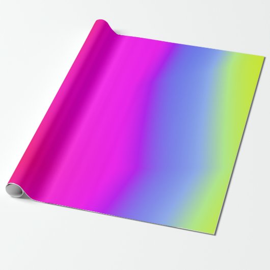 Multicolored regenboogachtige patronen cadeaupapier (Uitgerold)