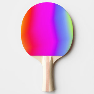 Multicolored regenboogachtige patroonpeddel tafeltennisbatje