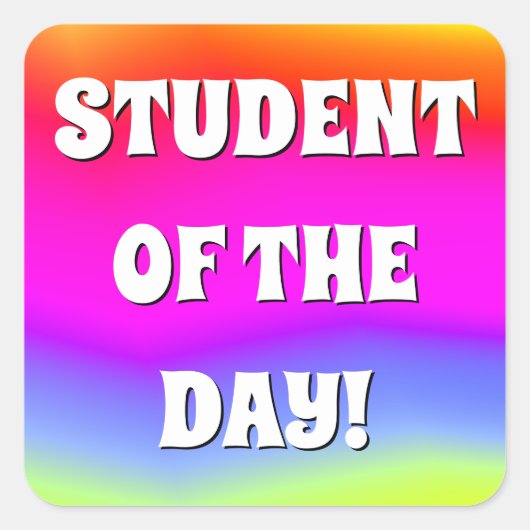 Multicolored regenboogachtige Sticker (Voorkant)