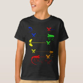 Multicolored, regenboogkameleon T-Shirt (Voorkant)