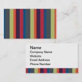 Multicolored regenboogstripes door Geinspireerde Visitekaartje (Voorkant / Achterkant)