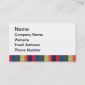 Multicolored regenboogstripes door Geinspireerde Visitekaartje (Achterkant)